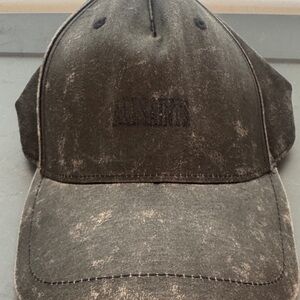 All Saints Distressed Black Cap